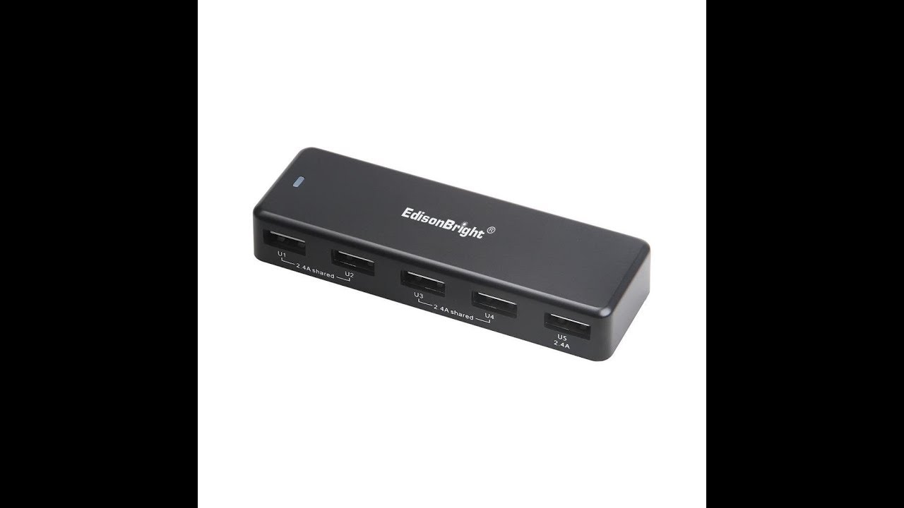 EdisonBright EB-5US 5 Port ETL Certified Multi-Port USB Charger Review