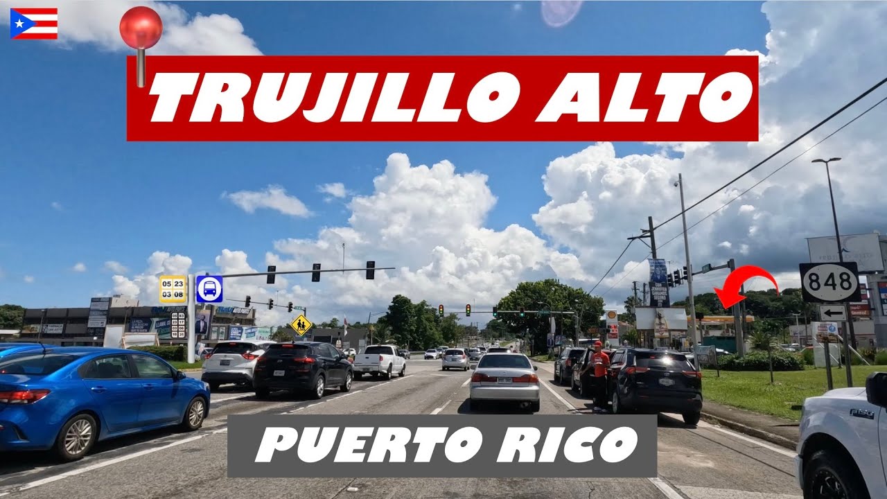 ☀️🚙Driving around Trujillo Alto Puerto Rico 4K🇵🇷