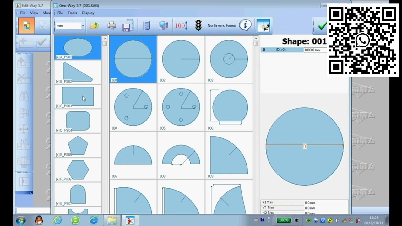 OPTIMA-Edit Way-Optimization Software for glass cutting Machine