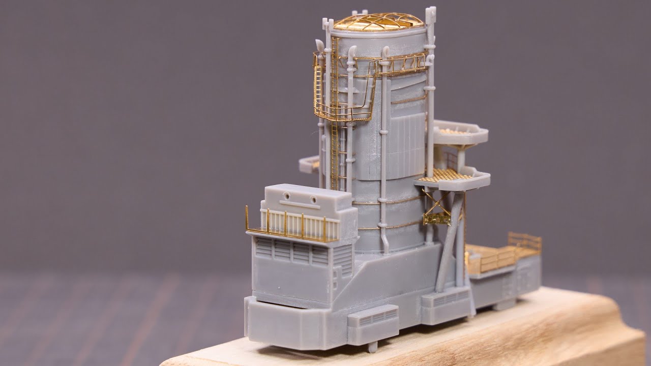 【1/350 戦艦 陸奥】製作記#5｜煙突【艦船模型】