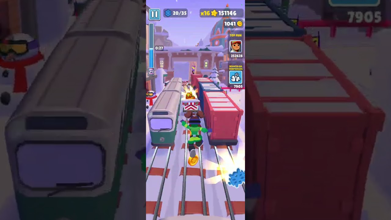 Jogando subway surfers desafio do tag team desbloqueando a Mia