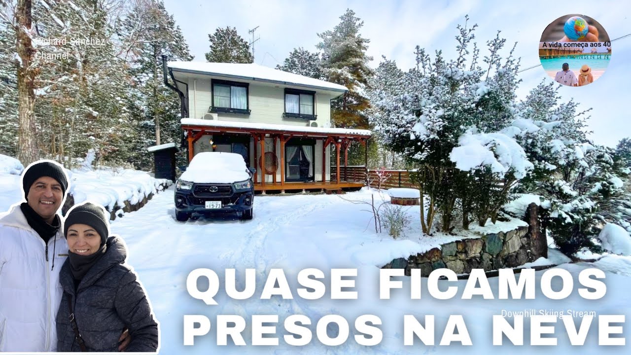 Isolados na neve no Japão