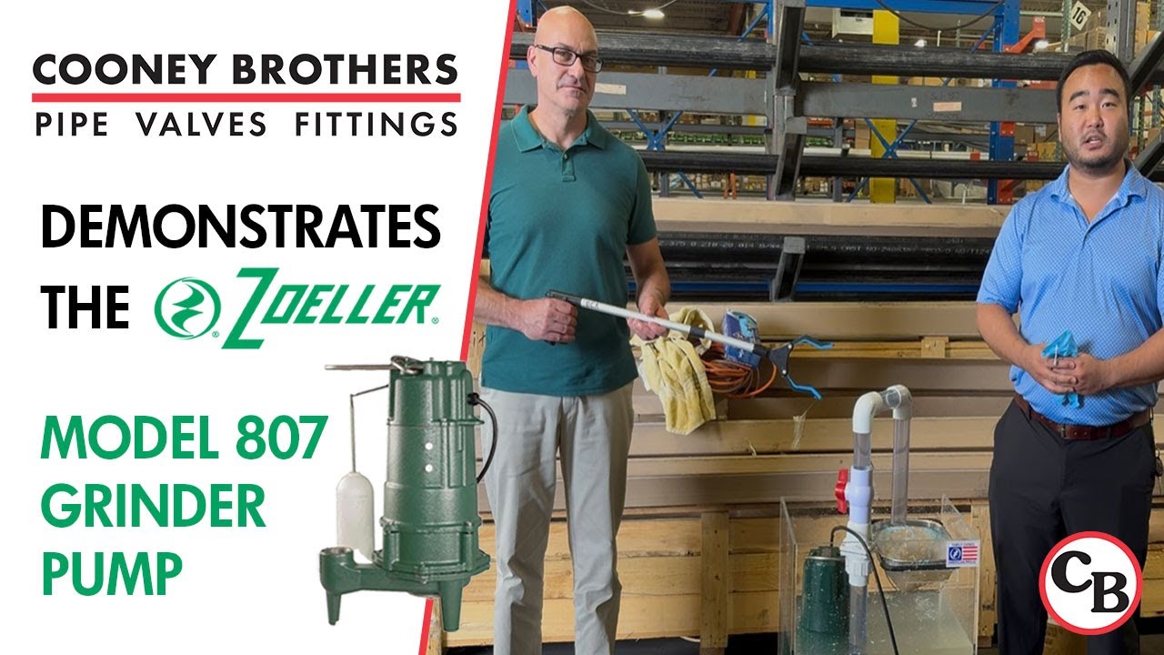 Demonstrating the Zoeller M807 Grinder Pump with Cooney Brothers and BCA