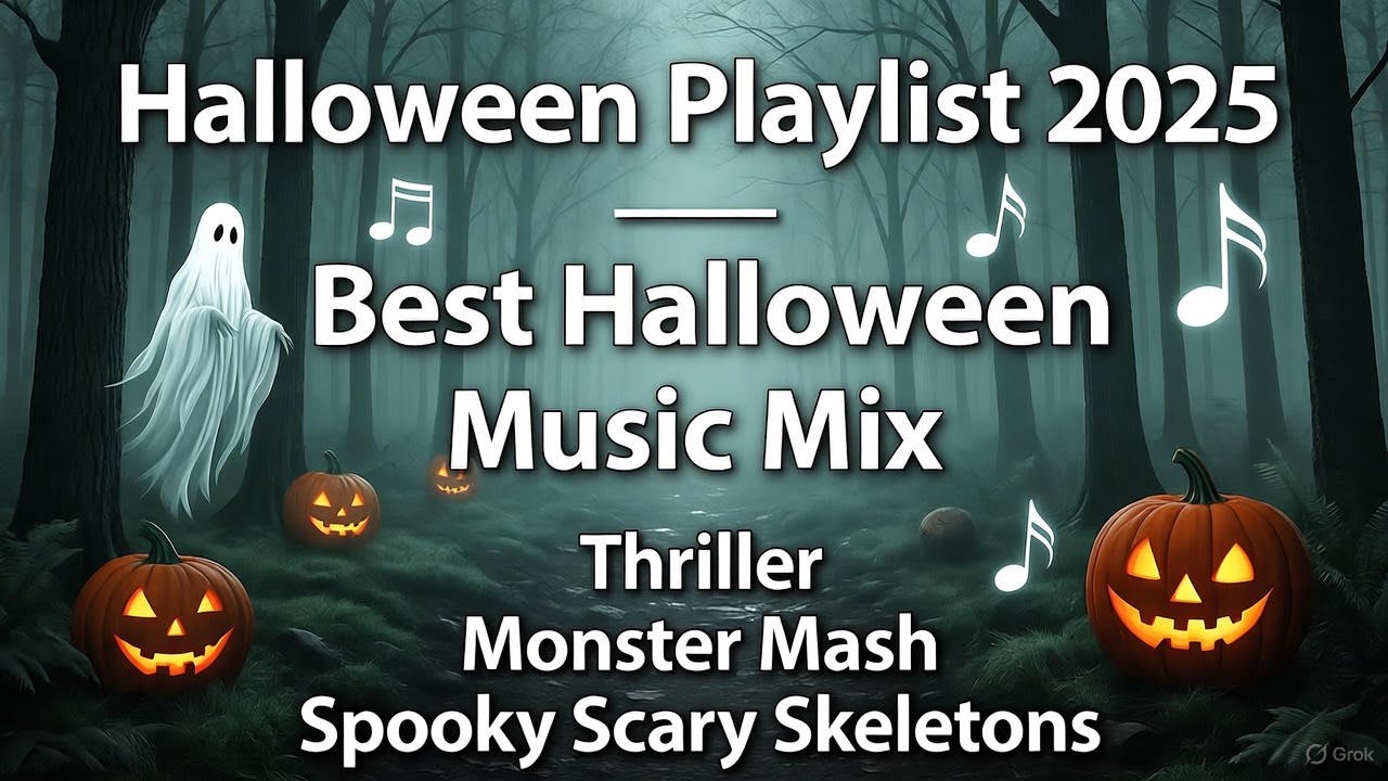 Halloween Playlist 2025 🎃 Best Music Mix: Thriller, Monster Mash, Spooky Songs & More!