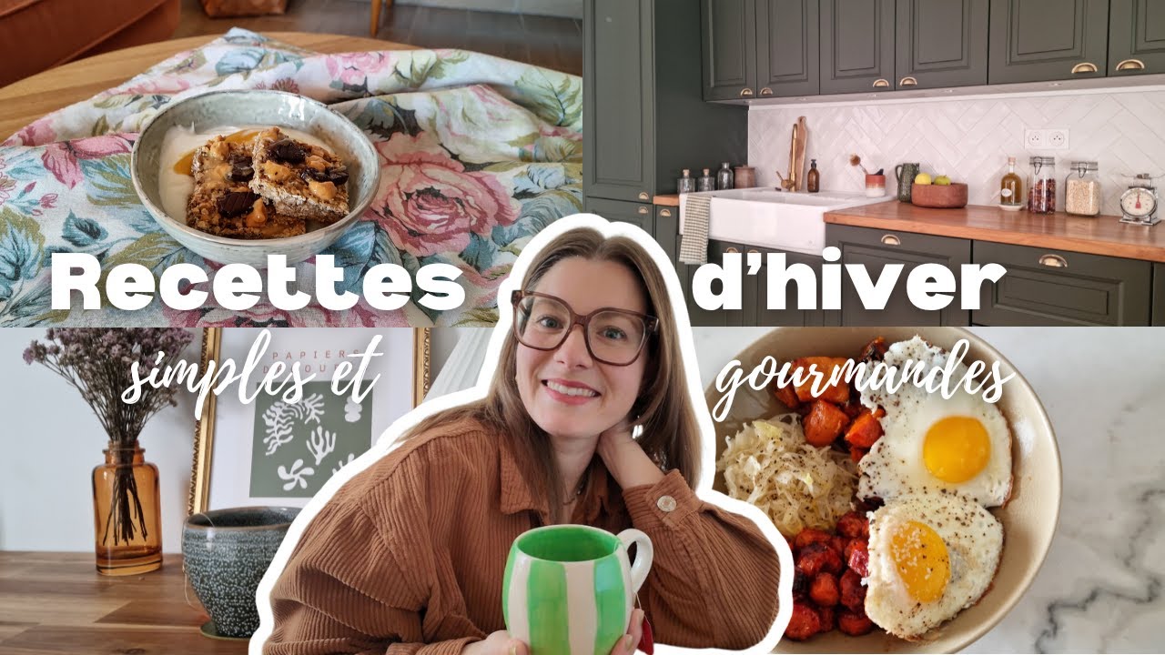 🥣 Mes assiettes d’hiver rapides et réconfortantes : retour de courses et idées repas du quotidien