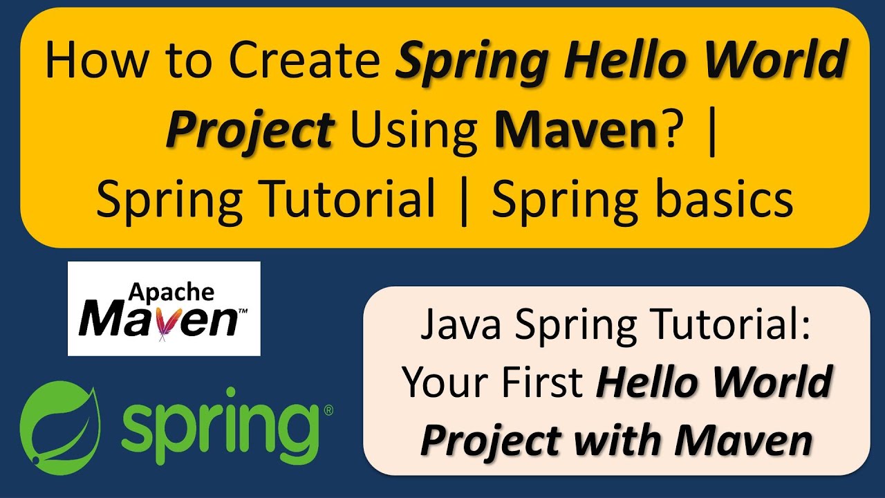 How to Create Spring Hello World Project using Maven? | Spring Tutorial | Spring basics