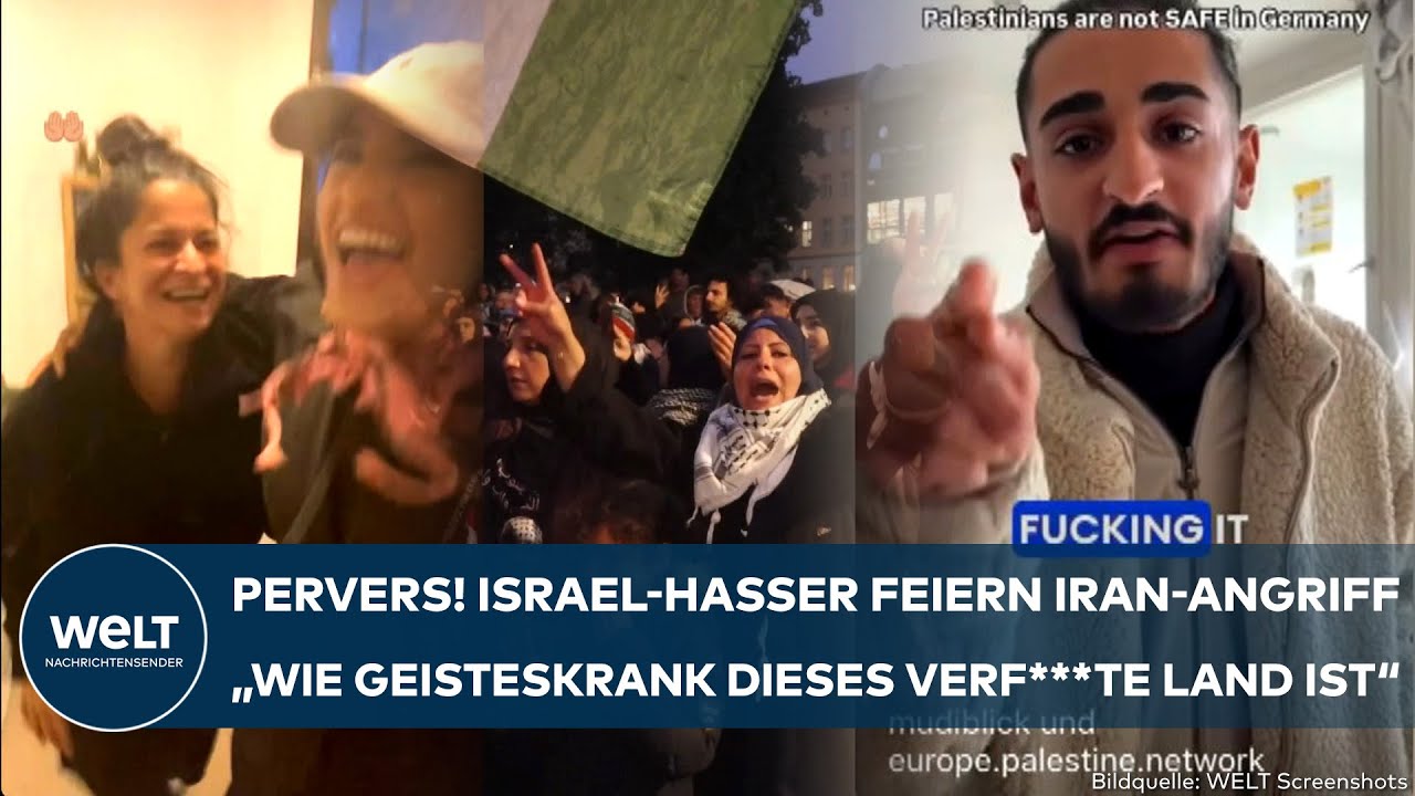 RAKETEN AUF ISRAEL: Ekelhaft! Jubel in Berlin! Juden-Hasser feiern perfiden Angriff aus dem Iran