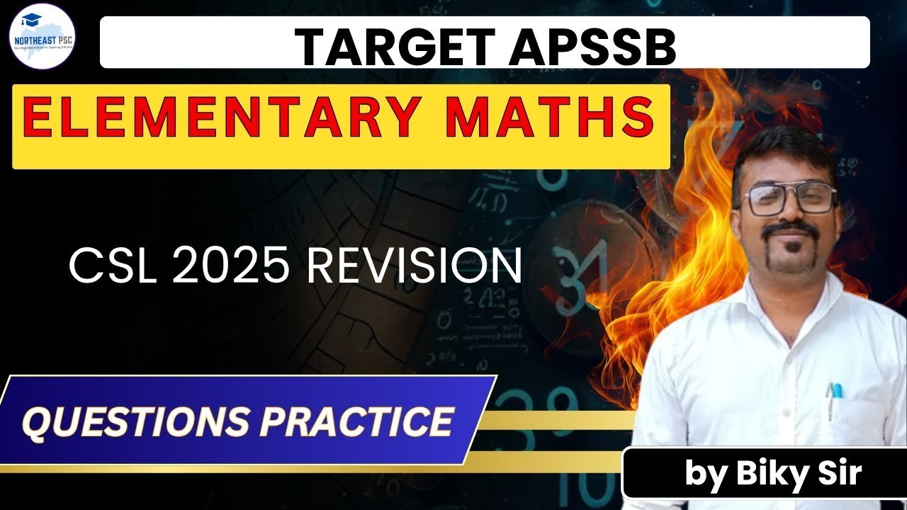APSSB CSL 2025 REVISION PART 5 I by Biky Sir 