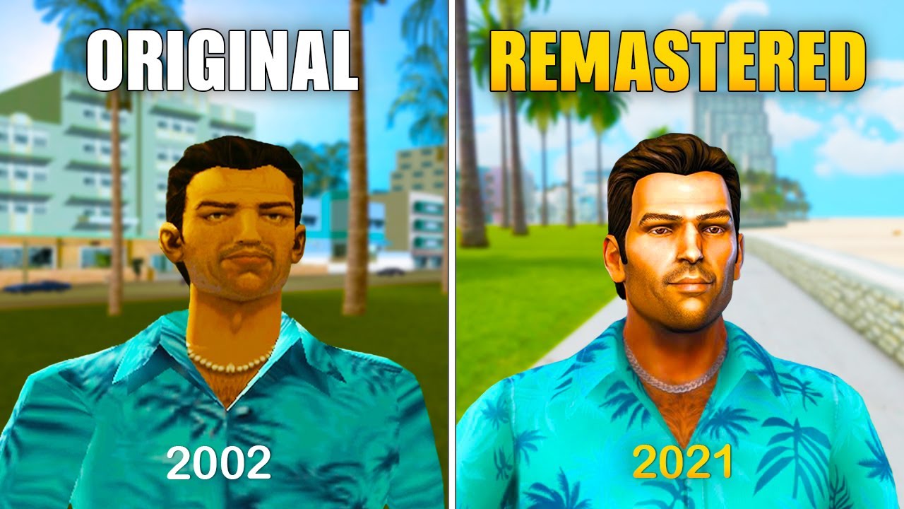 GTA Vice City: Original vs Definitive Edition - Physics and Details Comparison