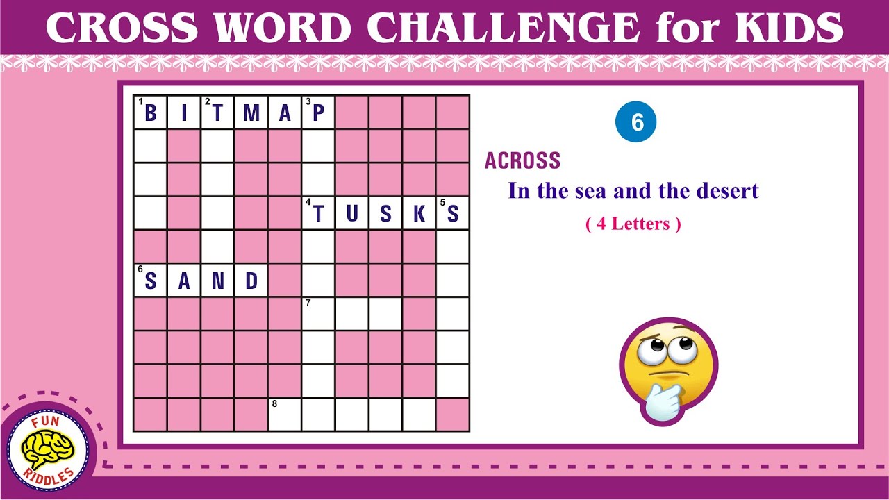 Kids Crossword Puzzles | GK Quiz for Kids | Part-058