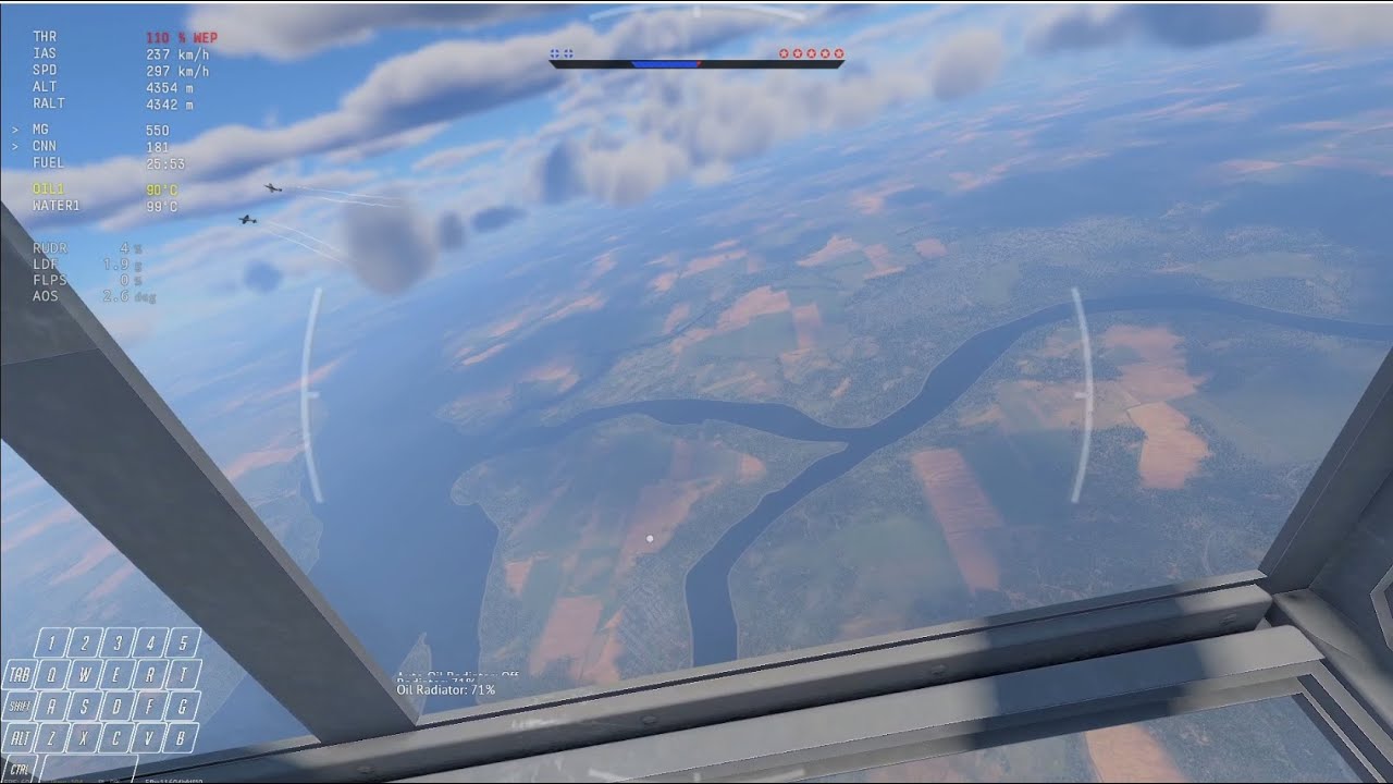 Warthunder ASB - Bf109G6 ambushed by a pair of co-ordinated British MB.5 fighters at 4km altitude!