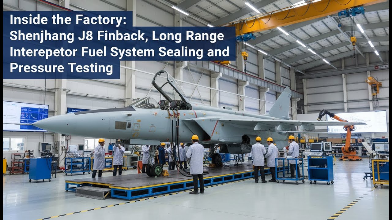 Inside the Factory: Shenyang J-8 Finback Fuel System Sealing & High-Pressure Testing