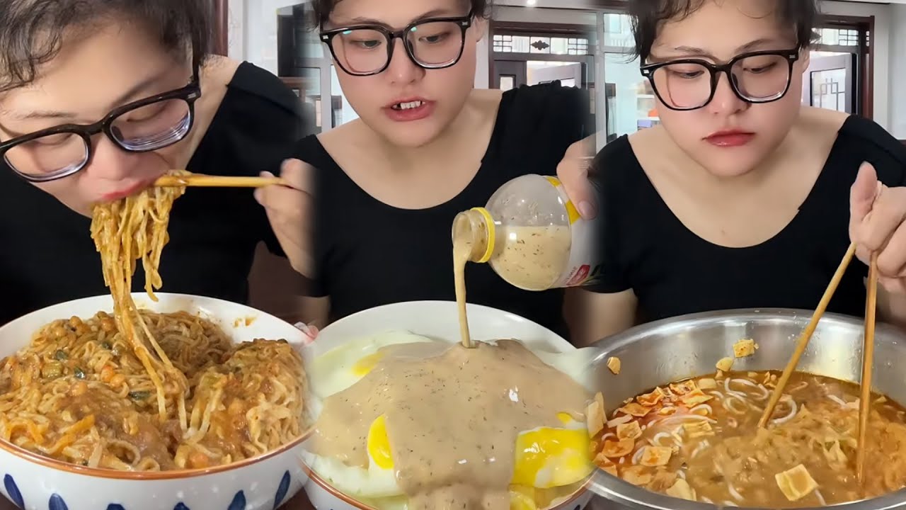 EATING SO MUCH WITH HOT FOOD CHALLENGE, ASMR & MUKBANG WITH SOUND #ah11asmr #food #asmr #mukbang