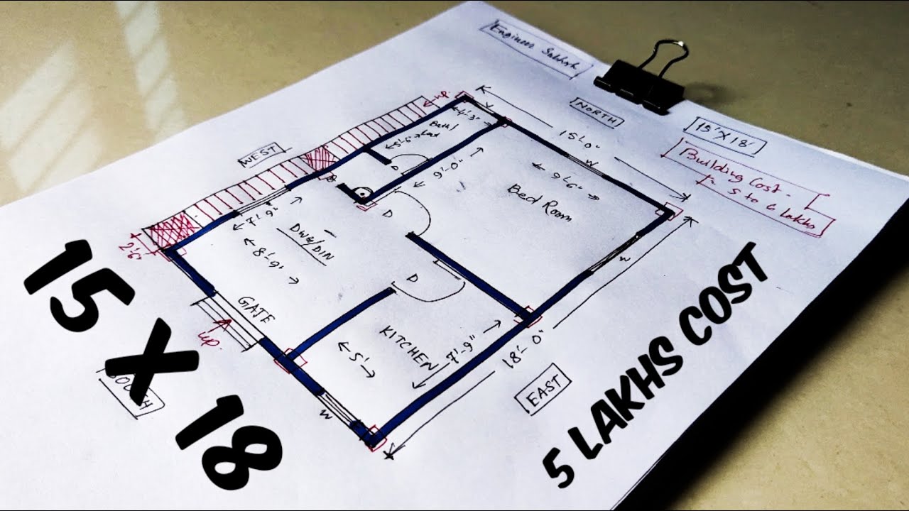 15 x 18 home design II 15*18 GHAR KA NAKSHA II 15 X 18 SQFT HOUSE PLAN