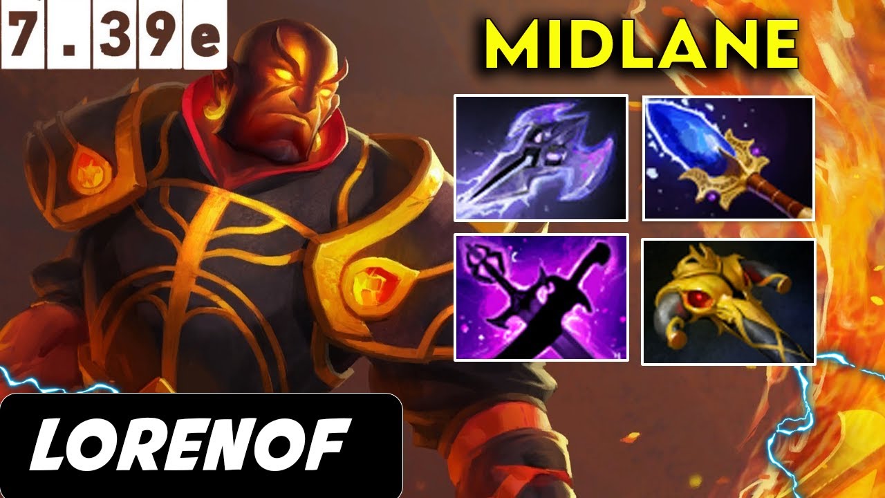 Lorenof Ember Spirit Midlane - Dota 2 Patch 7.39e Pro player Full Gameplay
