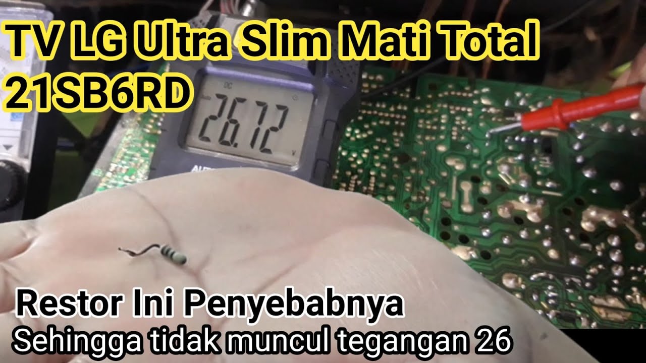 TV LG Ultra Slim Mati Total  21SB6RD  Penyebab Dan Solusi