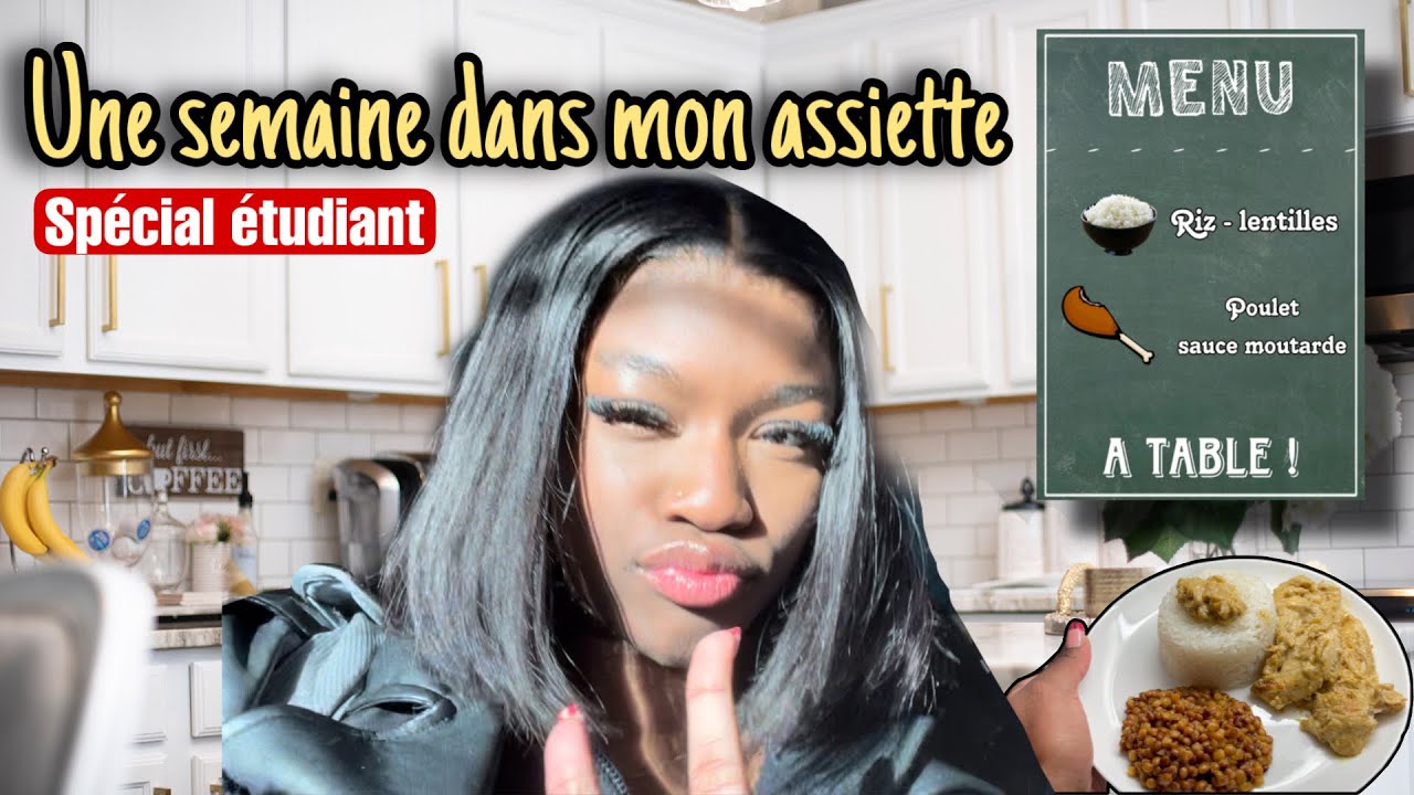 UNE SEMAINE DANS MON ASSIETTE édition spéciale étudiant 🍽️