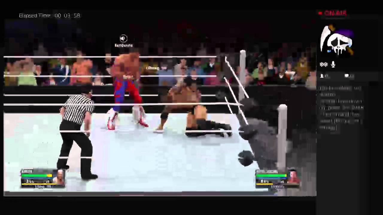 Live WWE tonight / gameplay Broadcast British Bulldog vs Batista, part 1