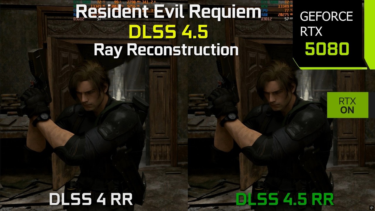 Resident Evil Requiem DLSS 4.5 Ray Reconstruction Comparison - Absolutely Game Changing Difference!