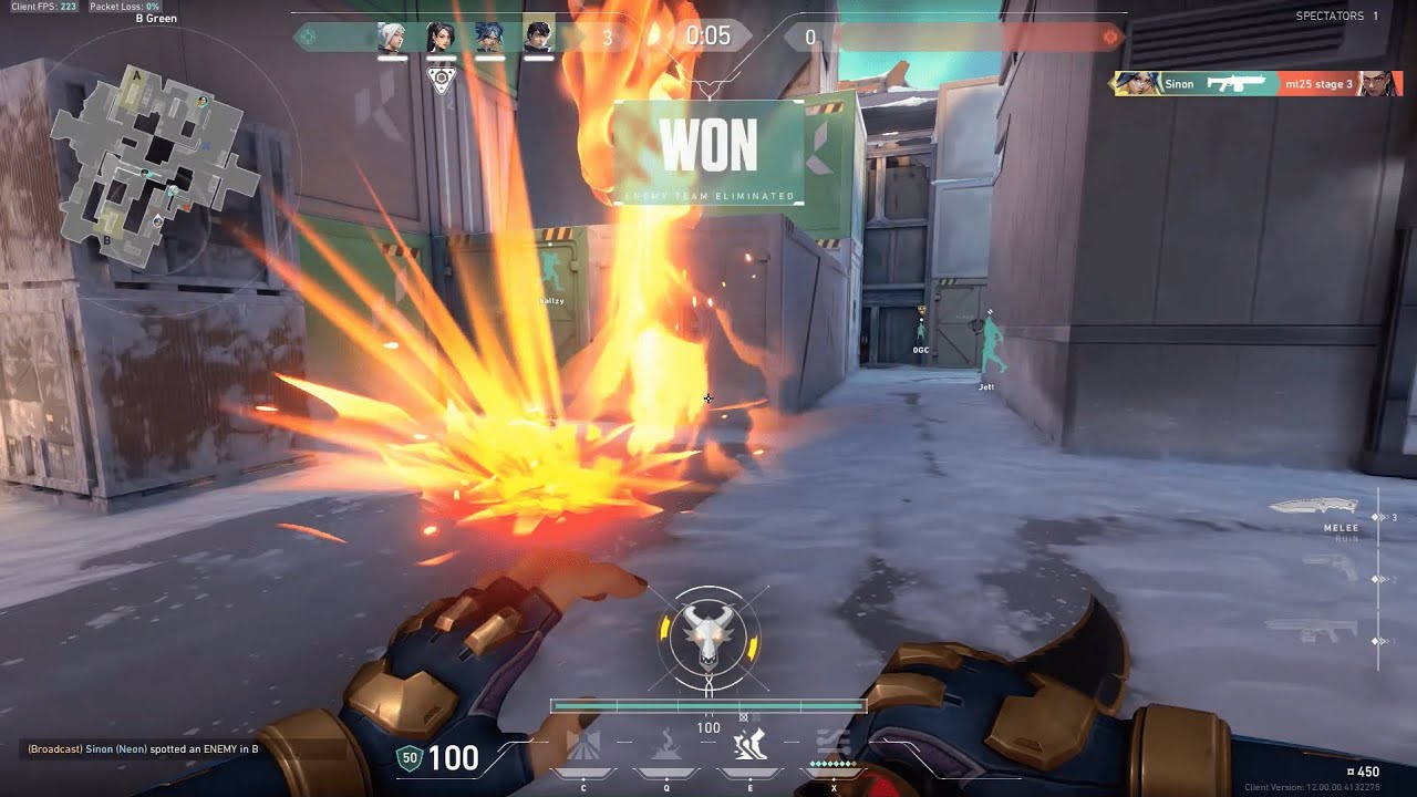 Valorant clips - Part 1 ( Brimstone ACE, first game with Elderflame Judge )