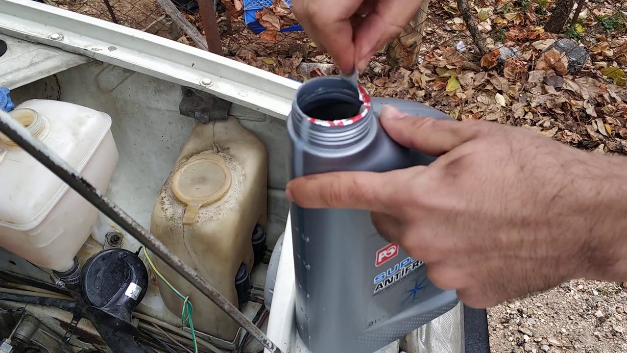 Skoda forman/favorit su-antifriz değişimi(Skoda forman / favorit water-antifreeze exchange)