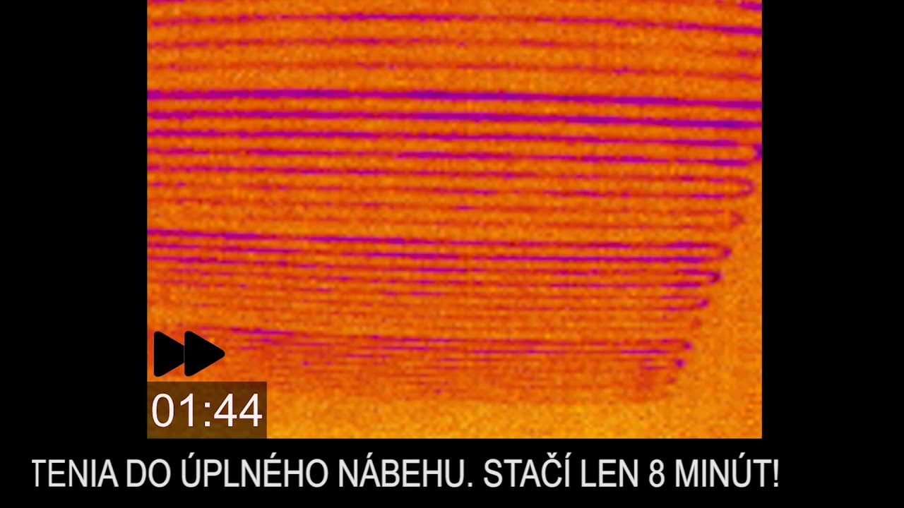 Termovízia nábehu stropného chladenia