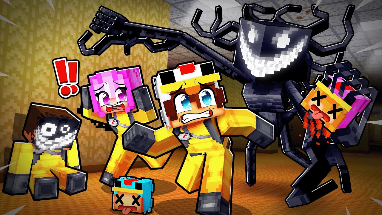 BLOQUÉ dans les BACKROOMS avec mes AMIS sur Minecraft !