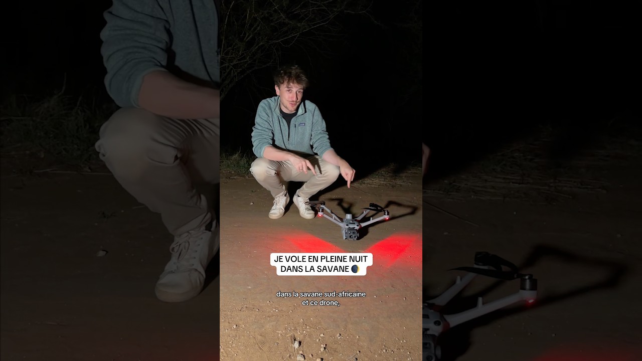 Vol de nuit au dessus des animaux de la savane ! Merci à 