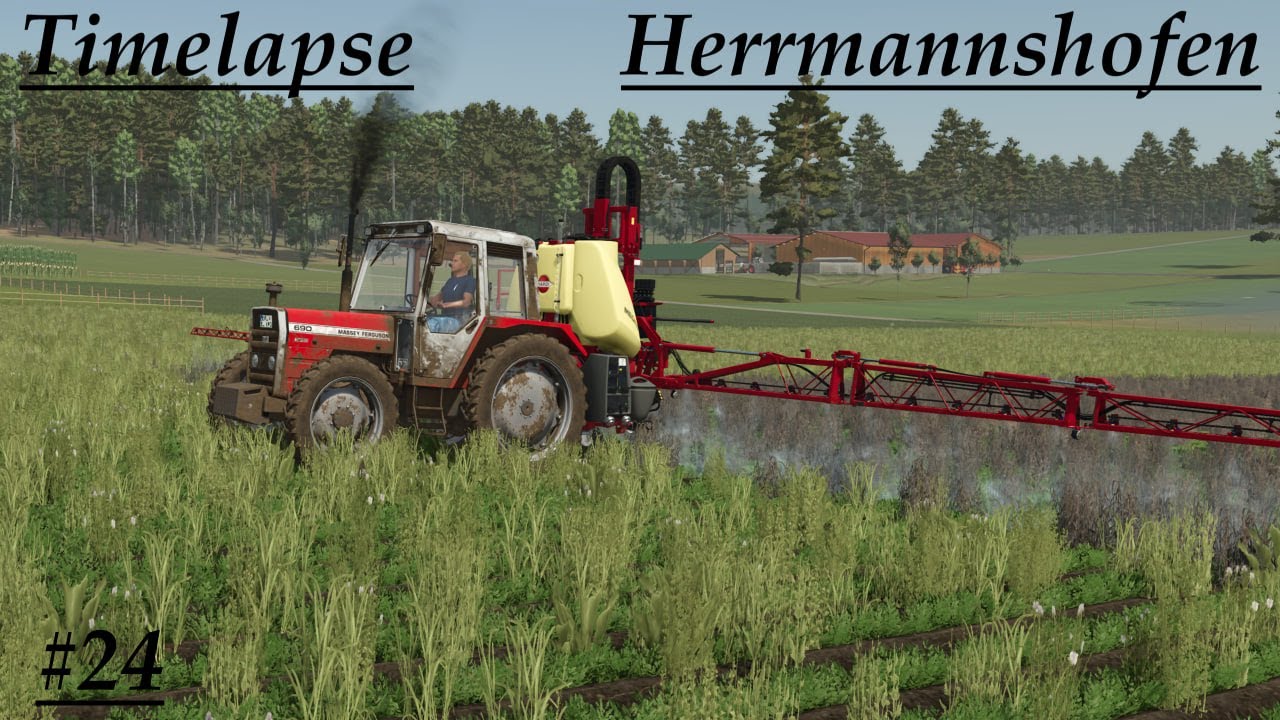LS25 Timelapse Herrmannshofen #24 Pflege in den Karotten mit dem Massey Ferguson 690!