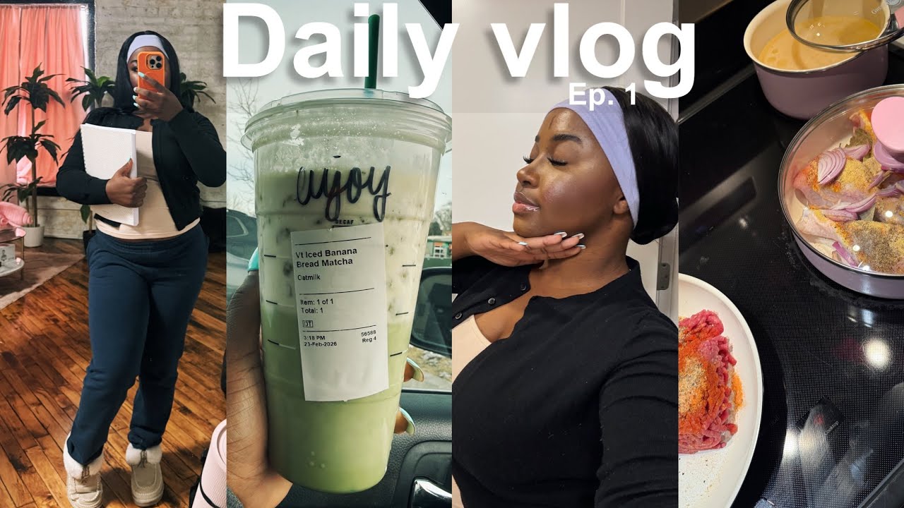 Daily VLOG: chitchat + makeup + matcha run + editing + cooking 