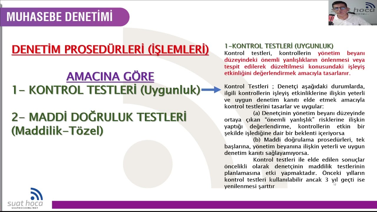 SMMM SGS DENETİM DERS 1 SUAT HOCA