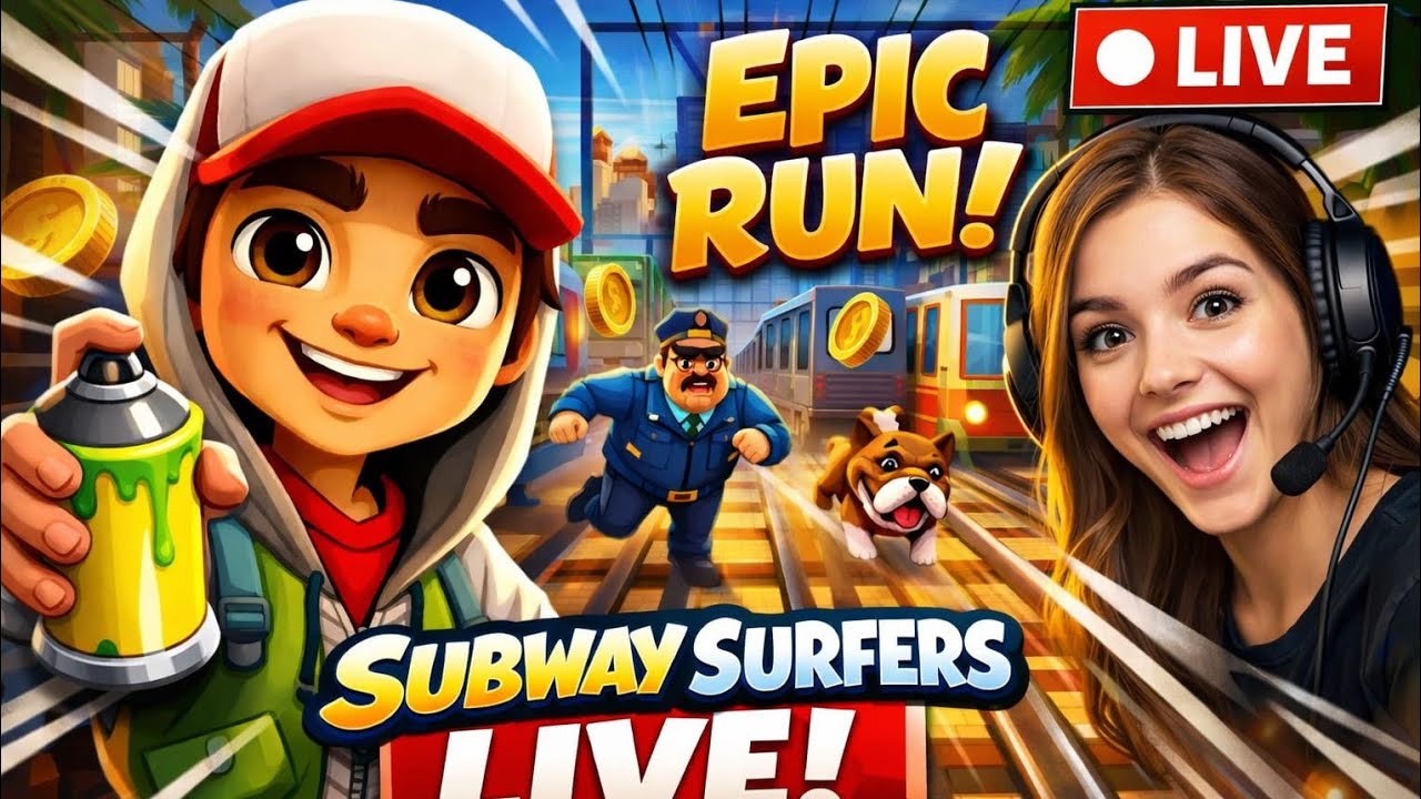 SUBWAY SURFERS COLLECTING 6000 coin in 1 match #shortfeedlive#subwaysurfer#livesubwaysurfergaming
