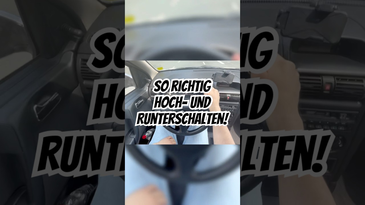 Richtig Hoch- und Runterschalten f&uuml;r Fahranf&auml;nger erkl&auml;rt #autofahren #fahrschule #autotipps