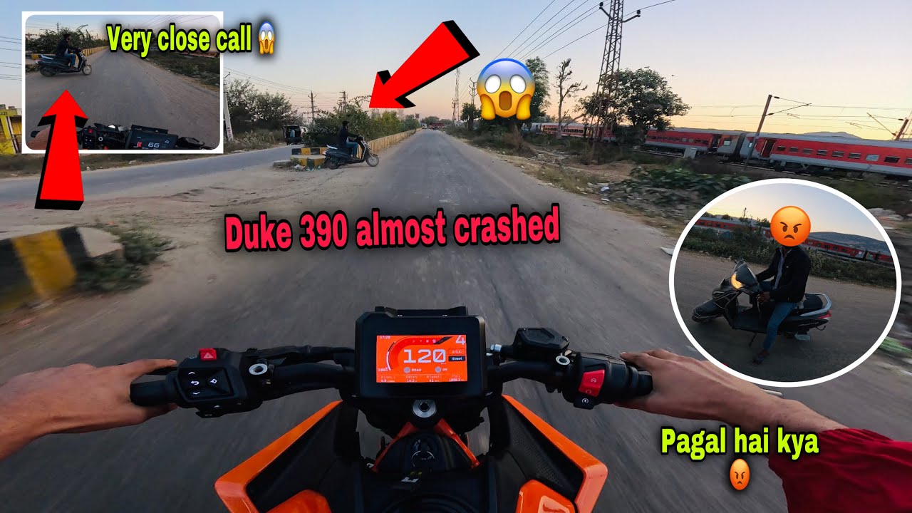 Duke 390 almost crashed 😱 || Crazy powerful machine 🥵