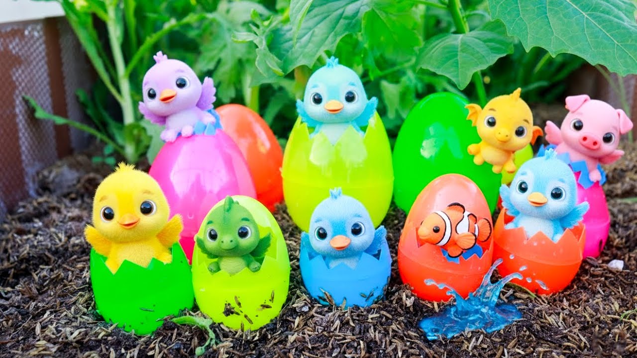 Catch beautiful glass marbles in small rooftop garden, crystal balls shimmering in sunlight