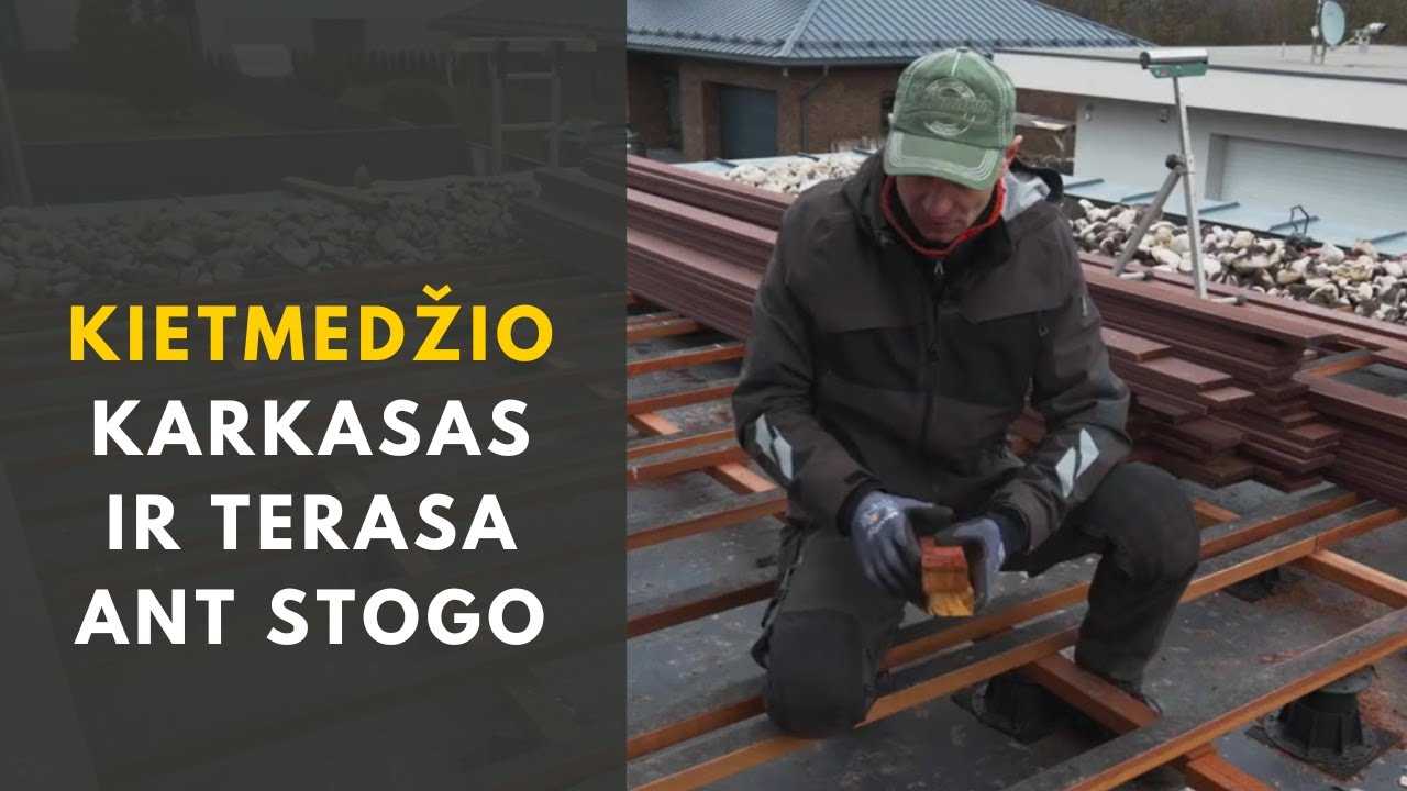 Kietmedžio karkasas ir terasa ant stogo // Montavimo patarimai pagal STATOME JUMS