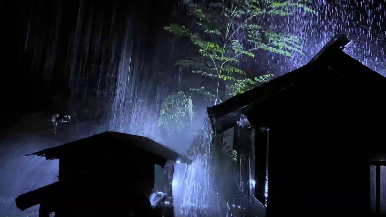 Heavy Night Rain on Tin Roof for Insomnia & Overthinking