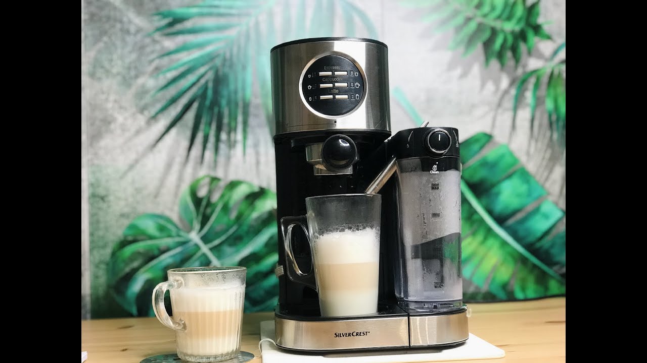 LIDL SILVER CREST EKSPRES DO KAWY test cappucino latte coffee machine Kaffeemaschine