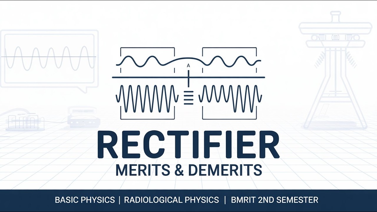 Rectifier | Merits & Demerits | Basic Physics | Radiological Physics | BMRIT 2nd Semester