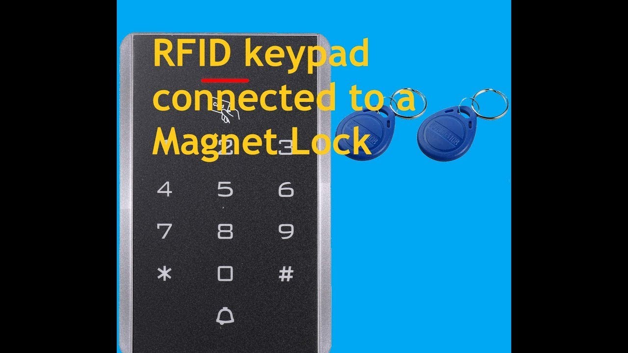 testing RFID keypad drives a magnet 60kg lock #DIY #RFID #shorts #short