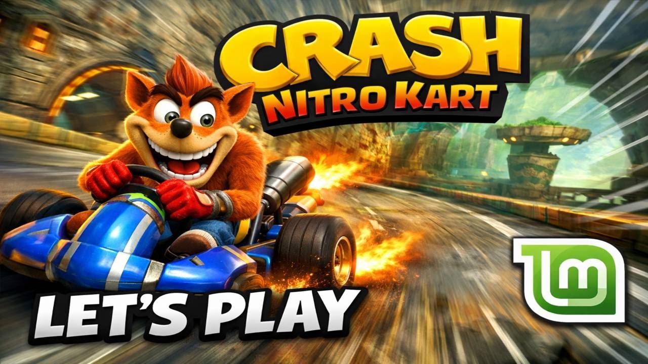 Crash Nitro Kart 🚗💨 | PS2 Racing on Linux Mint (Let’s Play)@englishbob4101