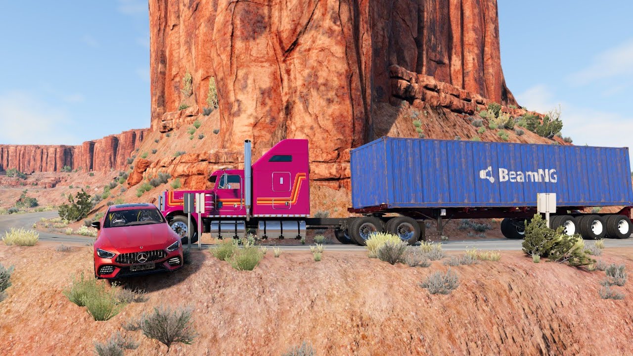 Realistic High-speed  Car Crashe in BeamNG.Drive #27