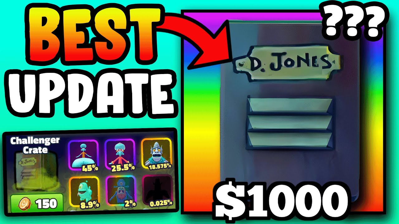 I GOT CRAZY PULL in HUGE NEW CHALLENGE UPDATE.... (Spongebob Tower Defense)