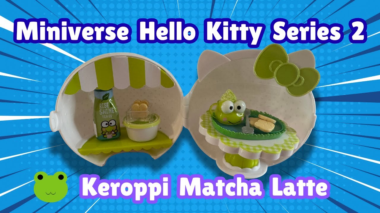 Miniverse Make It Mini Food Hello Kitty & Friends Series 2 🍵 | Keroppi Matcha Latte DIY