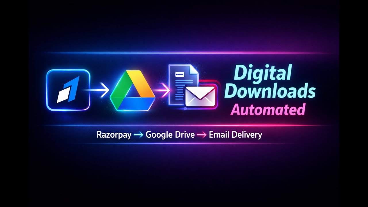 Digital Downloads Via Razorpay To Google Drive