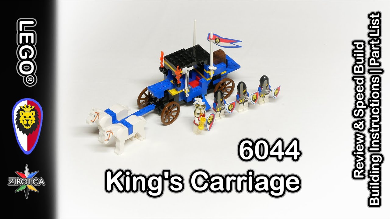 LEGO 6044 King's Carriage - Speed Build & Review | Part List | Instructions | LEGO Castle set | 1995
