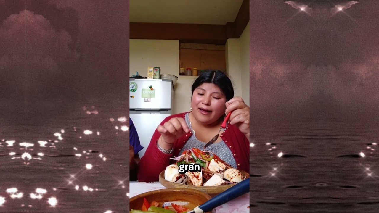 COMEMOS UN CHAKCHU QUE TIENE DE TODO CARNE, HUEVO, QUESILLO , PAPA, HABA, CHUÑO, ETC.😋👌