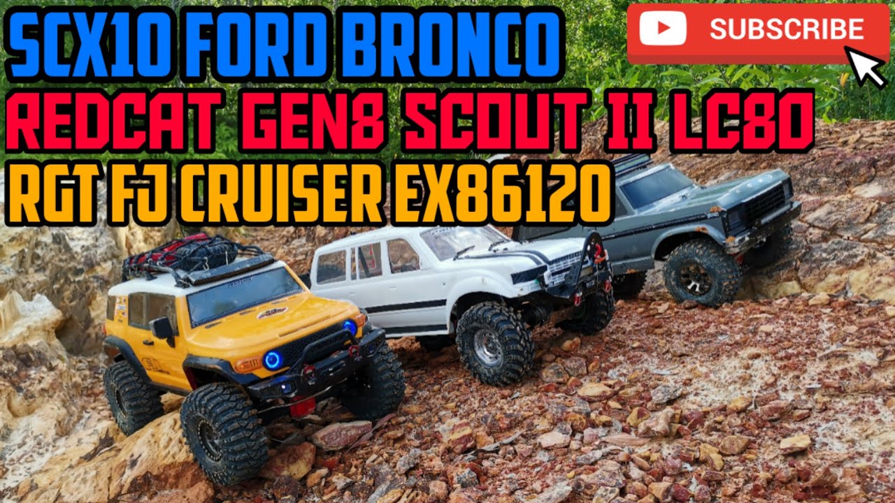 RGT FJ EX86120 | SCX10 Ford Bronco | Redcat Gen8 Scout ii LC80 Trailing