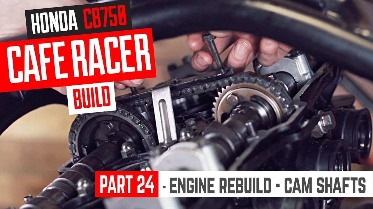 Honda CB750 Cafe Racer Part 24 - Engine rebuild - installing cam shafts & timing