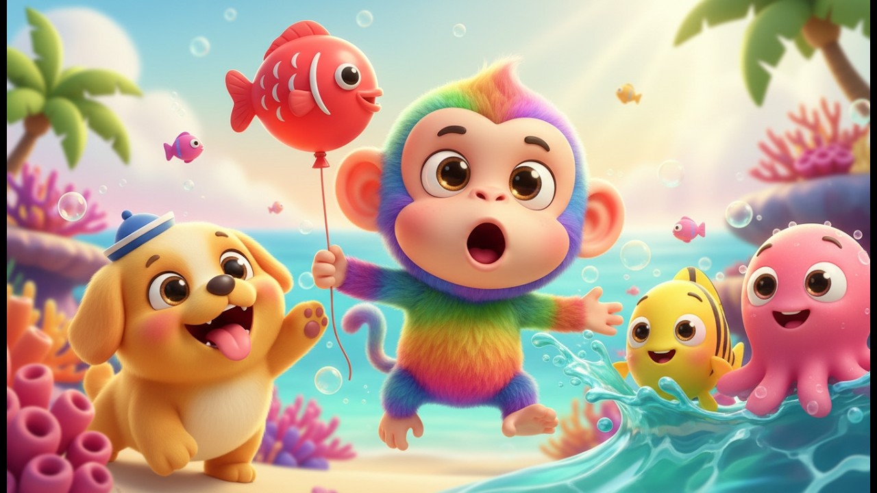 Compilation Chansons Enfants 🐠🐶🐵 | La Fête des Animaux de la Mer 1 & 2 | Mon Petit Chien Gentil 2...